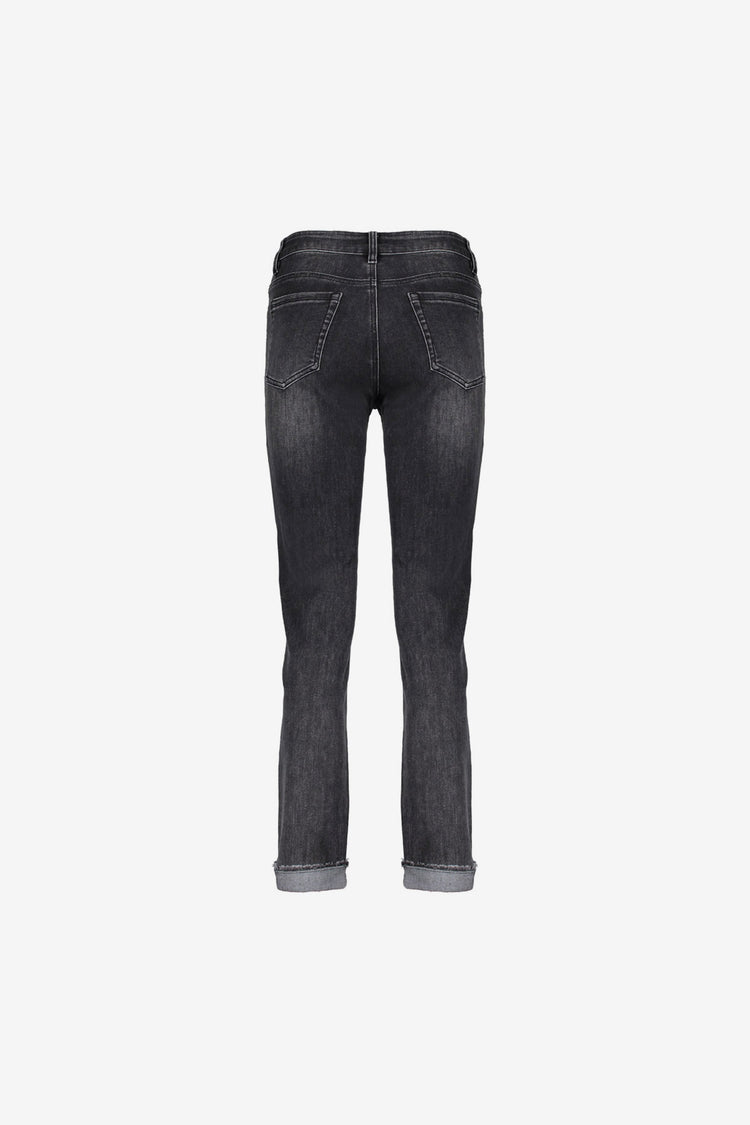 Geisha dames slim fit jeans met omgeslagen broekspijpen