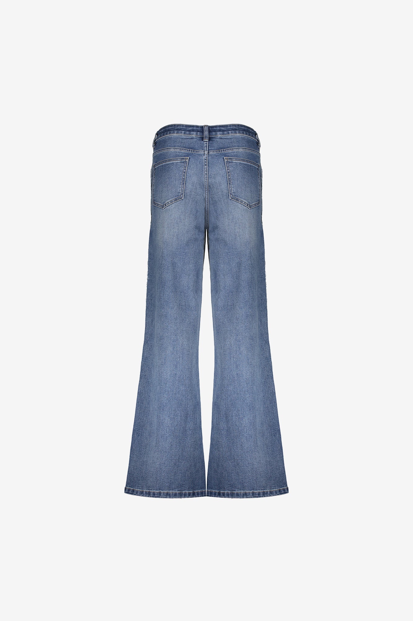 Geisha dames side stripe wide leg jeans