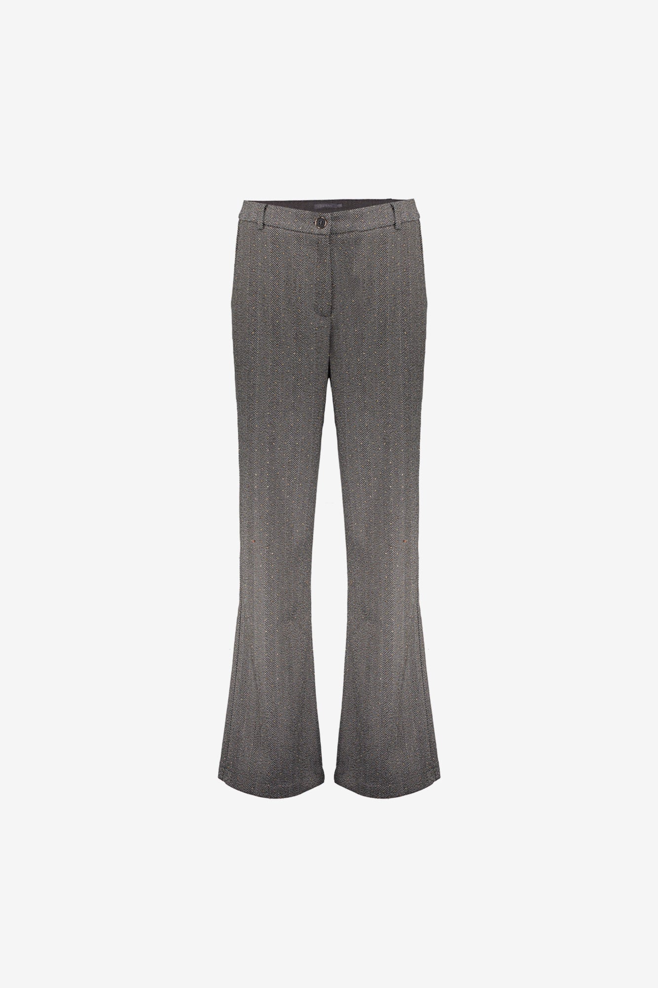 Geisha dames herringbone pantalon met rhinestones
