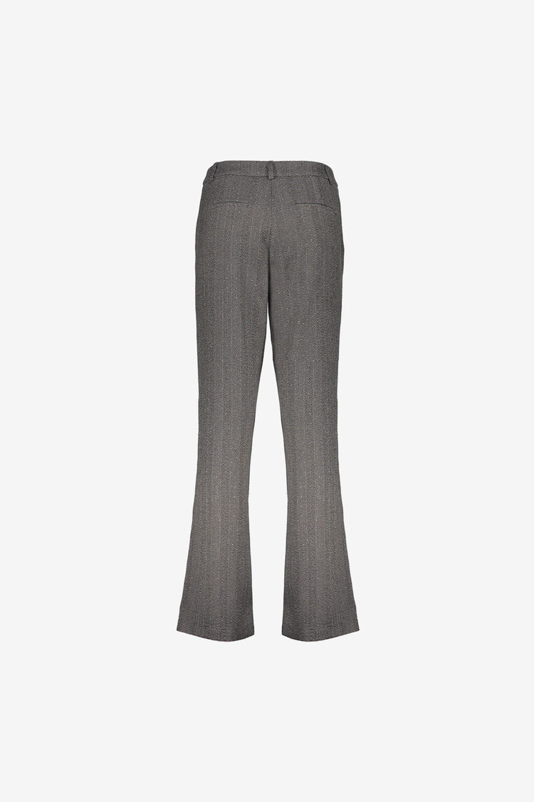 Geisha dames herringbone pantalon met rhinestones