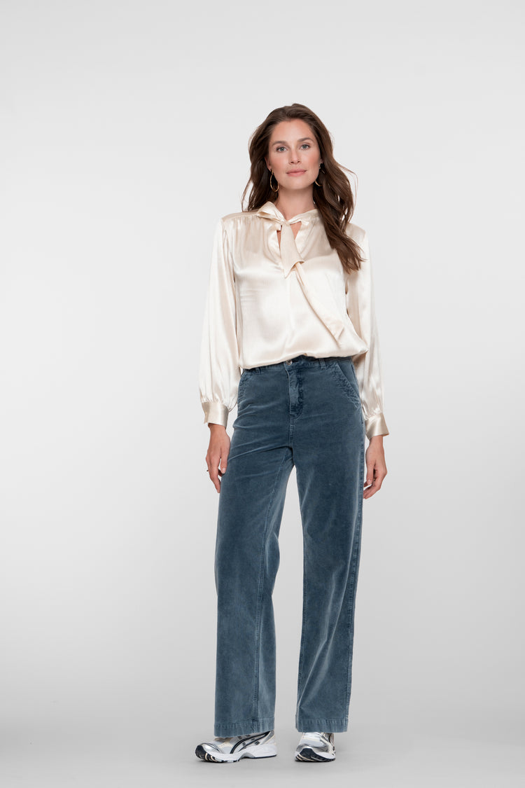 Geisha dames indigo corduroy jeans