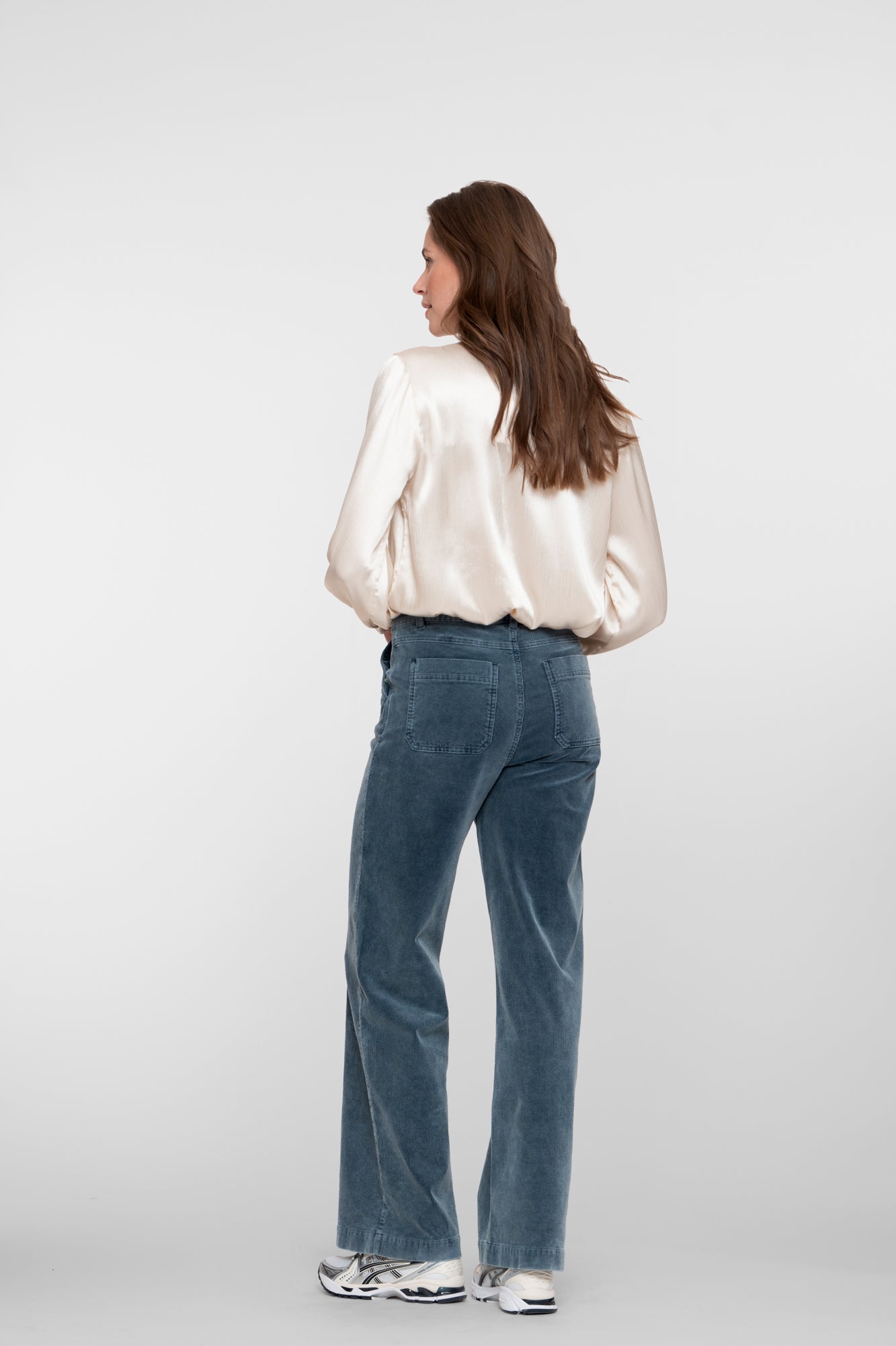 Geisha dames indigo corduroy jeans
