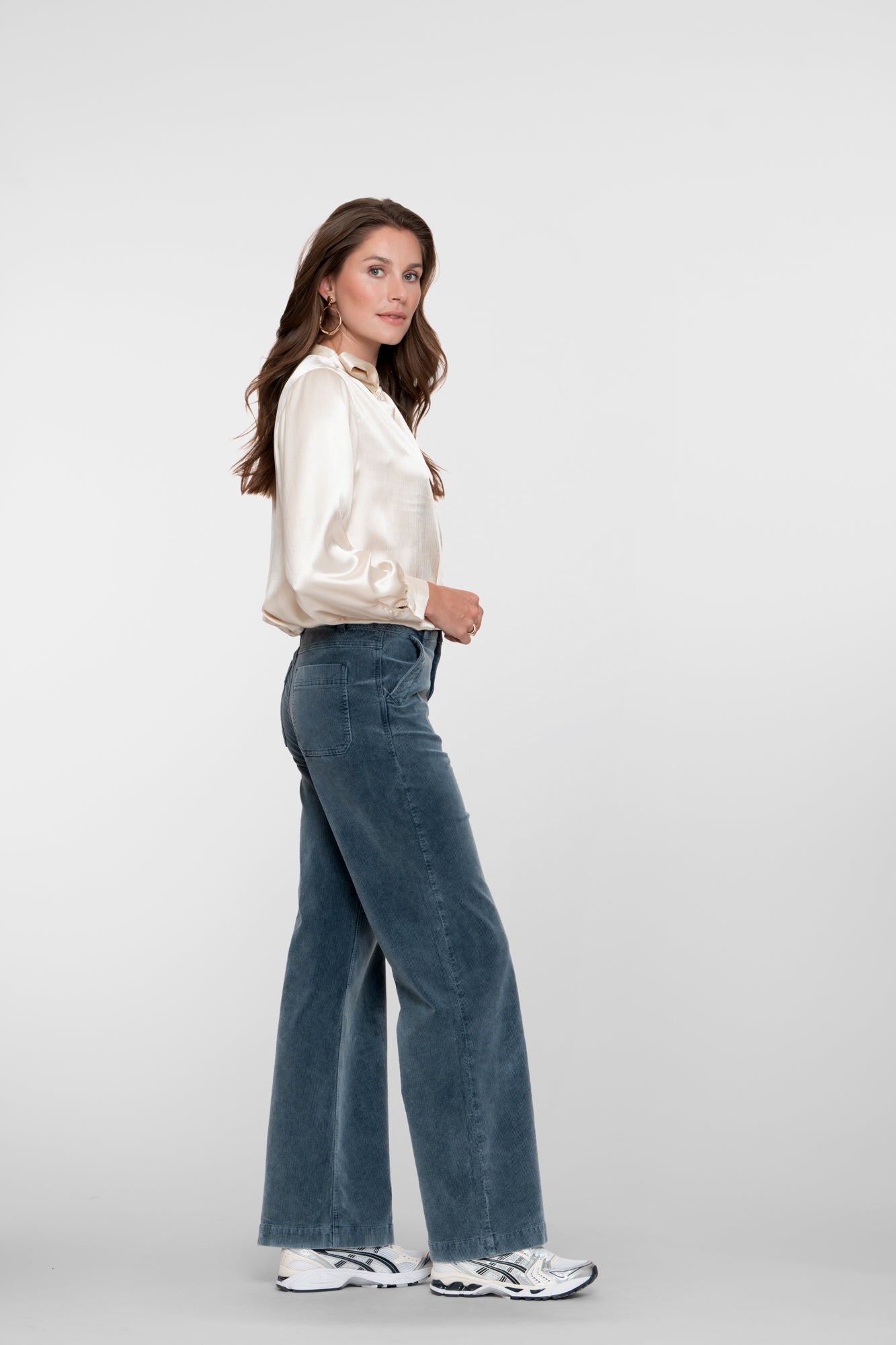 Geisha dames indigo corduroy jeans