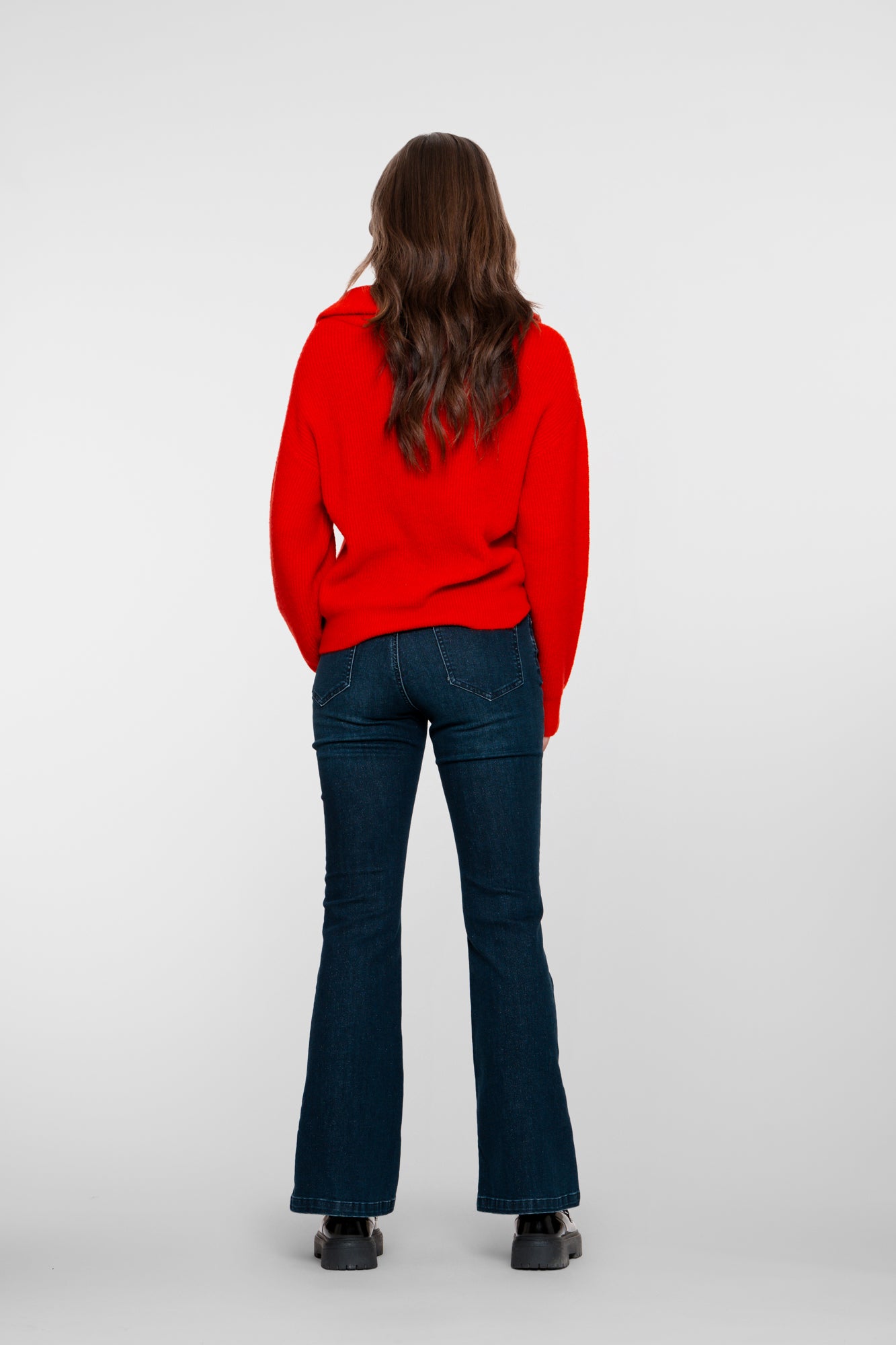Geisha dames flared shimmer jeans