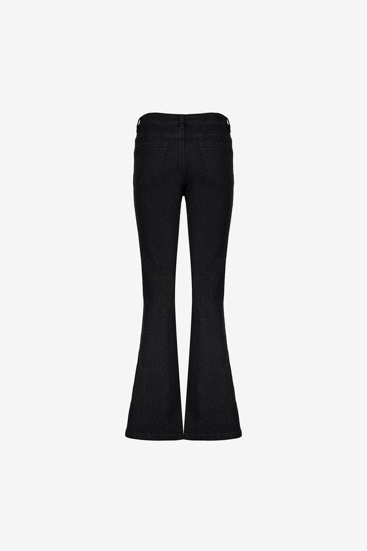 Geisha dames flared jeans met lurex