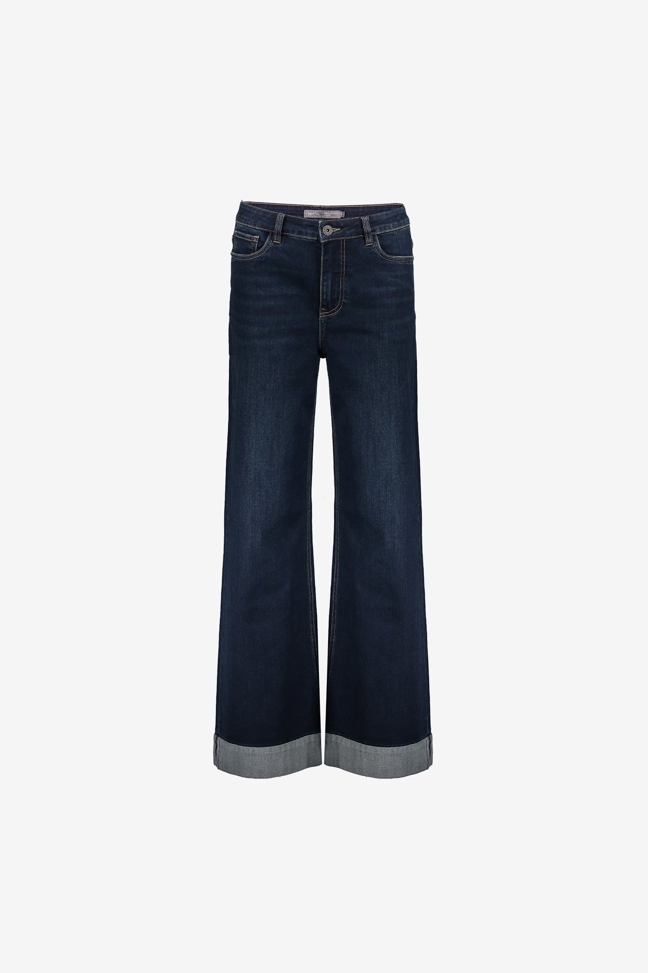 Geisha dames wide leg jeans met turn up