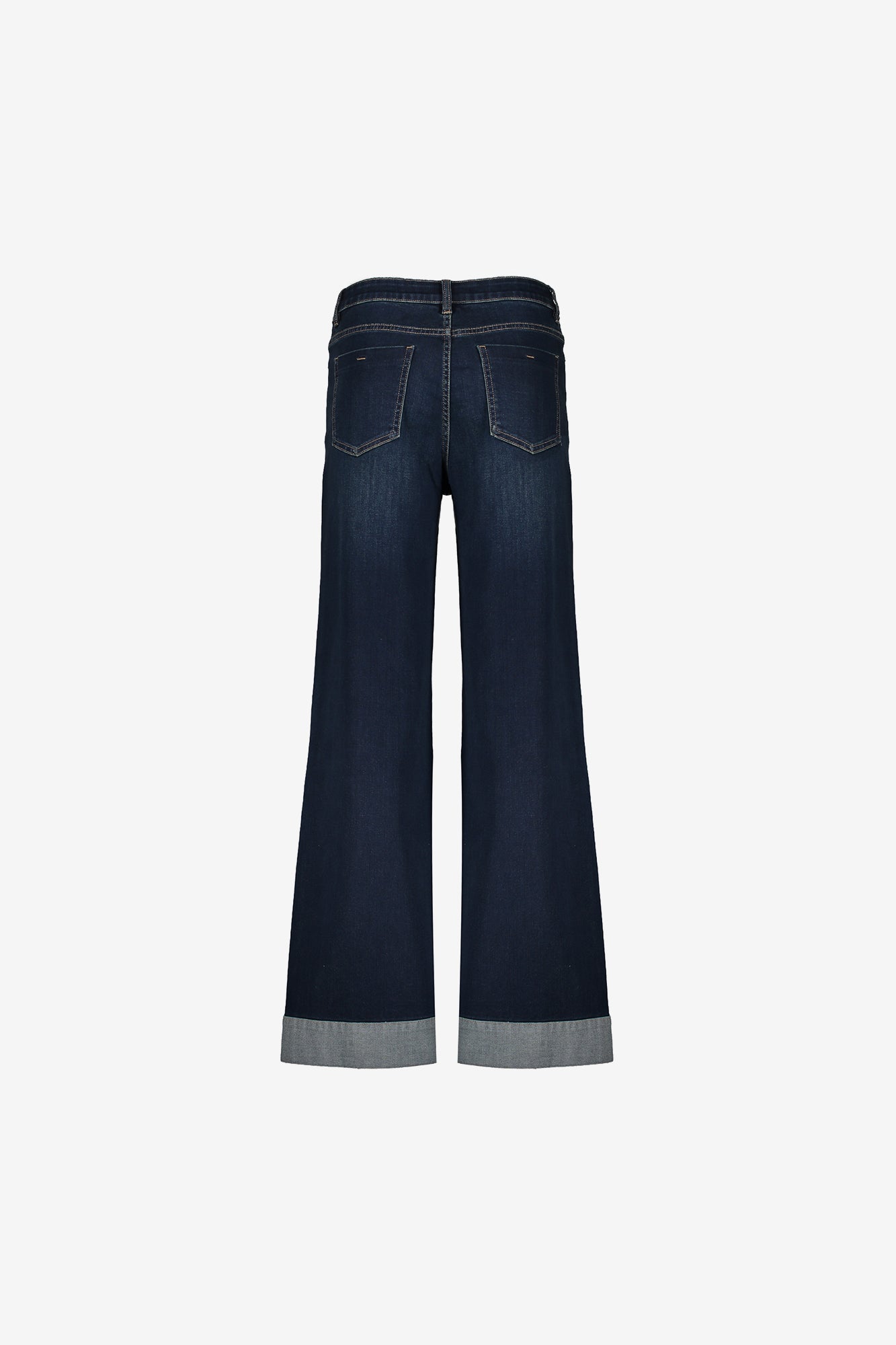 Geisha dames wide leg jeans met turn up