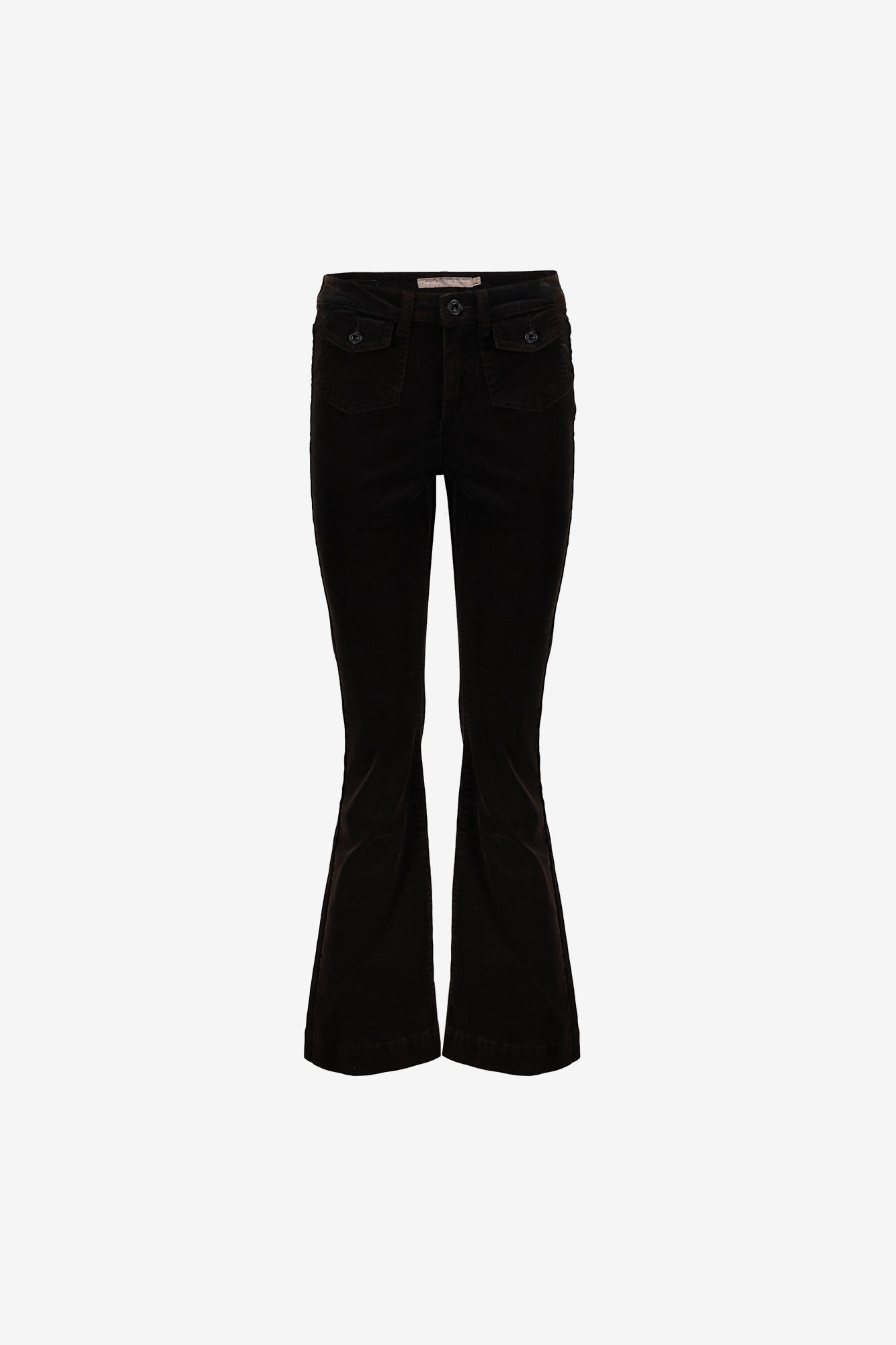 Geisha dames pantalon met opgestikte klepzakjes