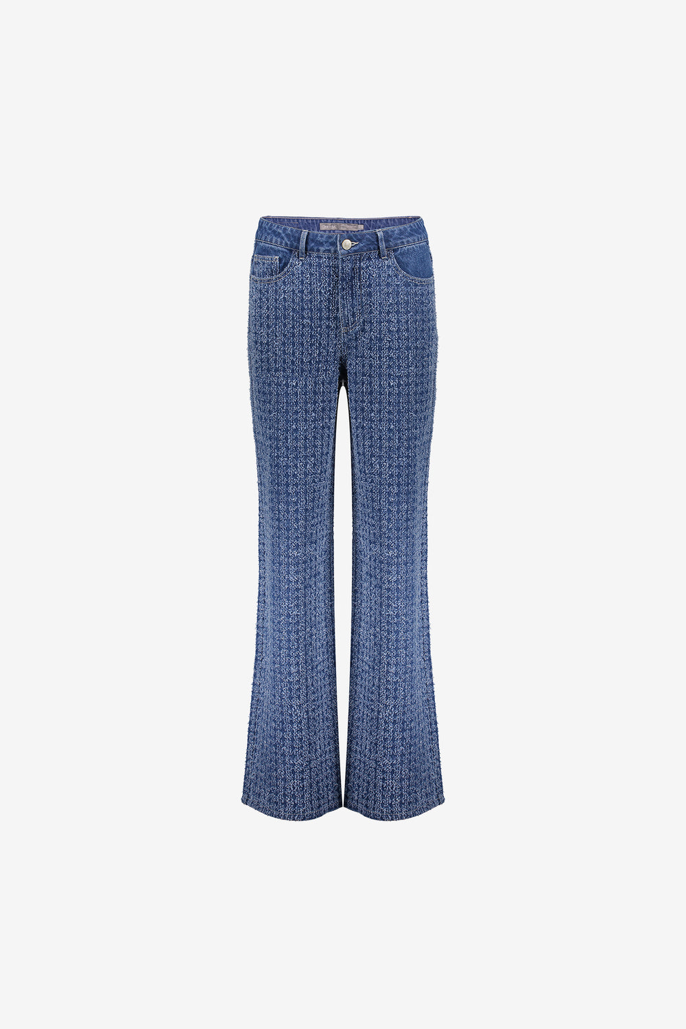Geisha dames bouclé denim straight leg jeans