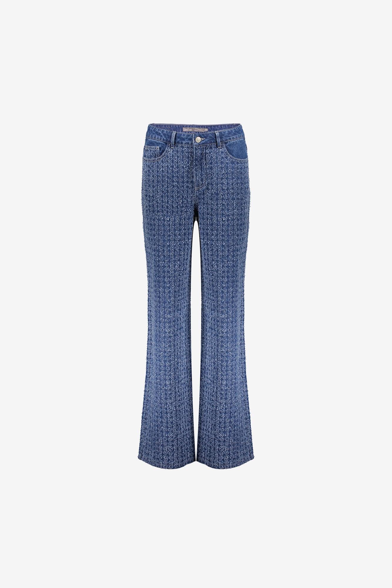 Geisha dames bouclé denim straight leg jeans