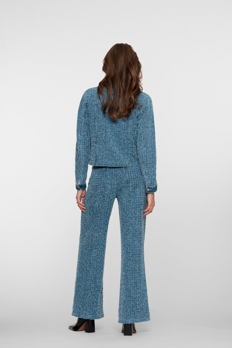 Geisha dames bouclé denim straight leg jeans