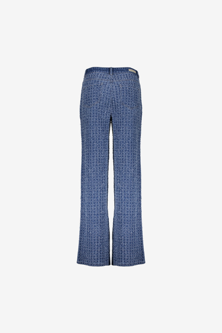 Geisha dames bouclé denim straight leg jeans