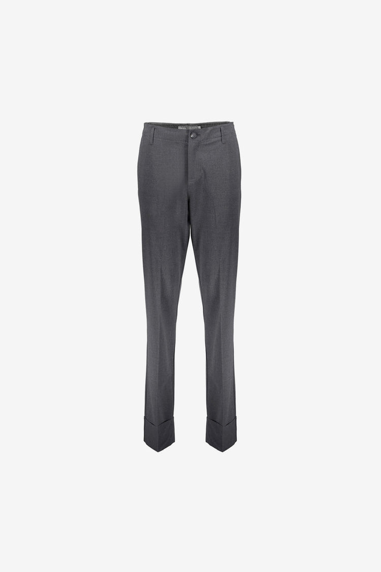 Geisha dames straight fit pantalon met turn-up