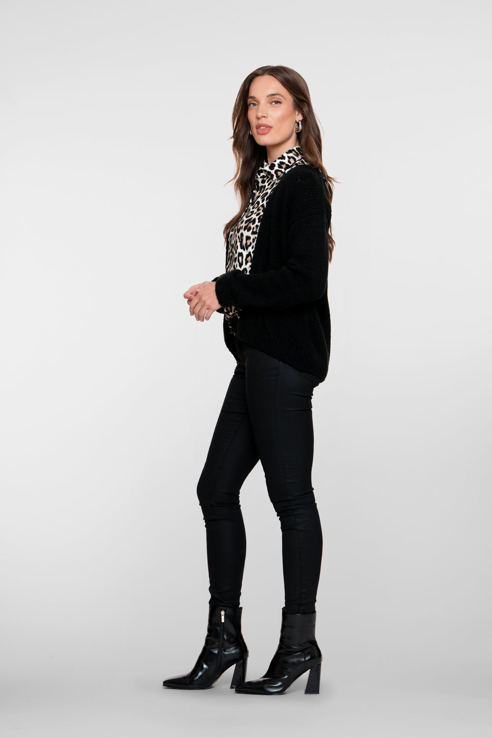 Geisha dames High waist coated skinny jeans
