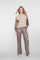 Geisha dames taupe coated jeans