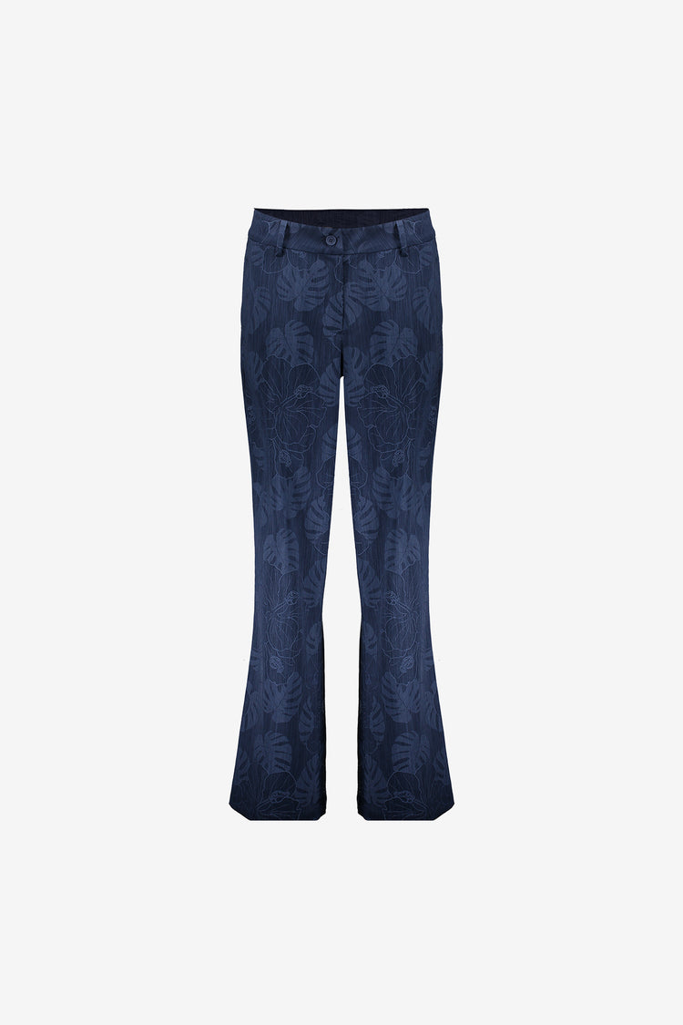 Geisha dames pantalon met bloemenprint