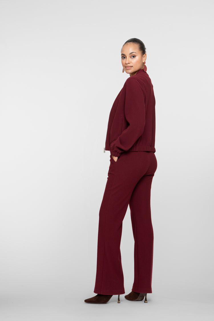 Geisha dames high waist pantalon met honeycomb