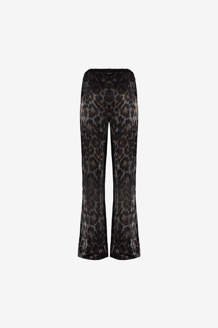 Geisha dames pantalon met leopard print