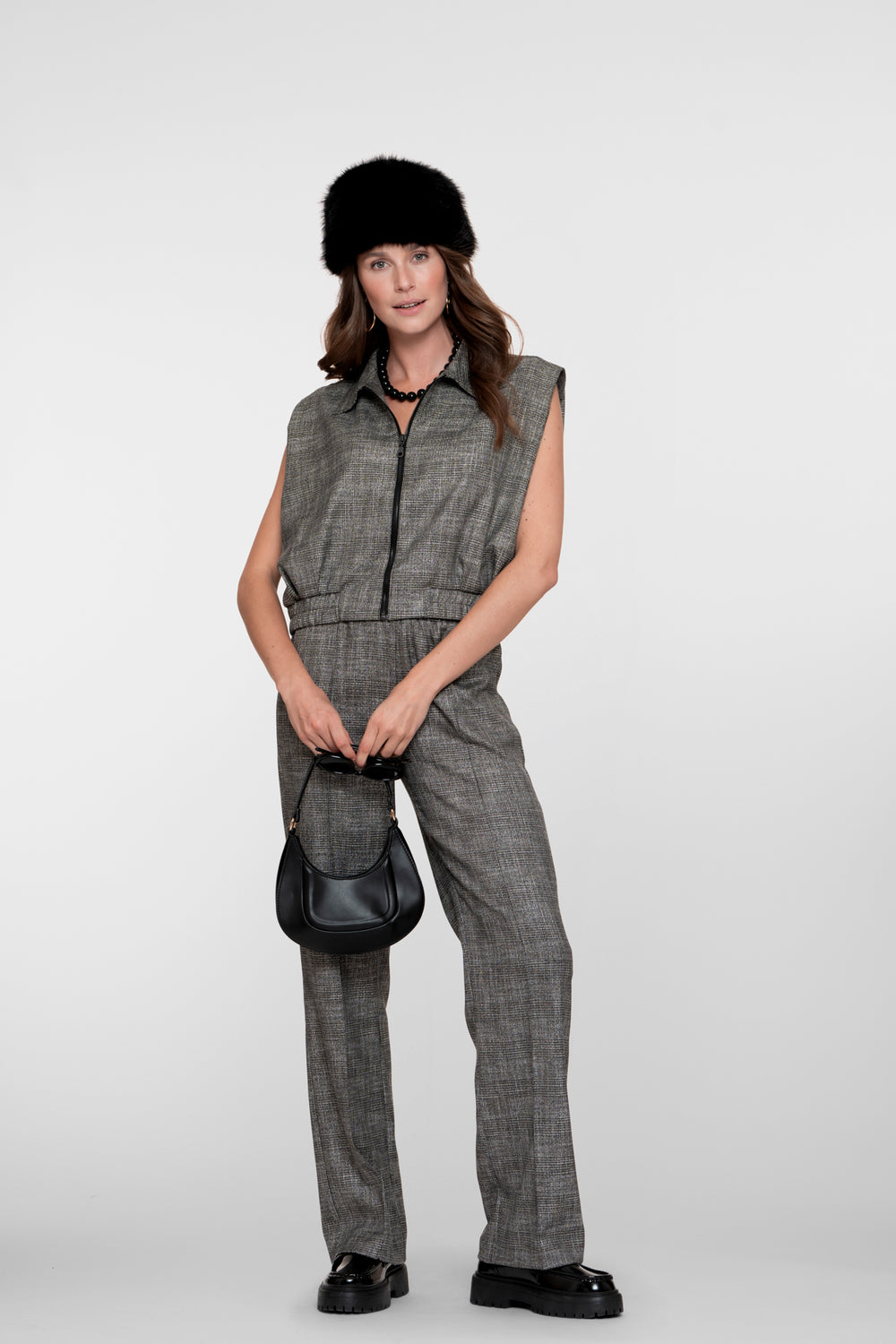 Geisha dames checkered pantalon