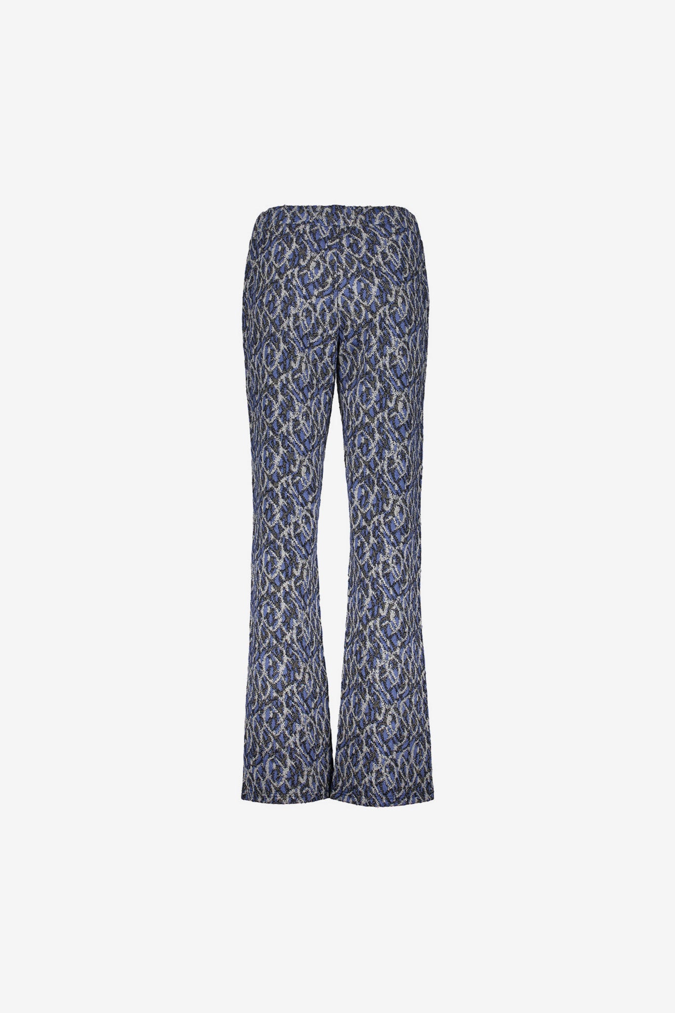 Geisha dames broek met sierlijke print en lurex
