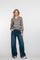 Geisha dames loose fit jeans met striksluiting