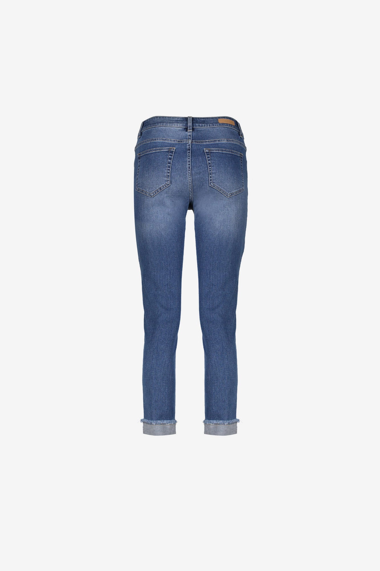 Geisha dames omgeslagen 7/8 turn up jeans