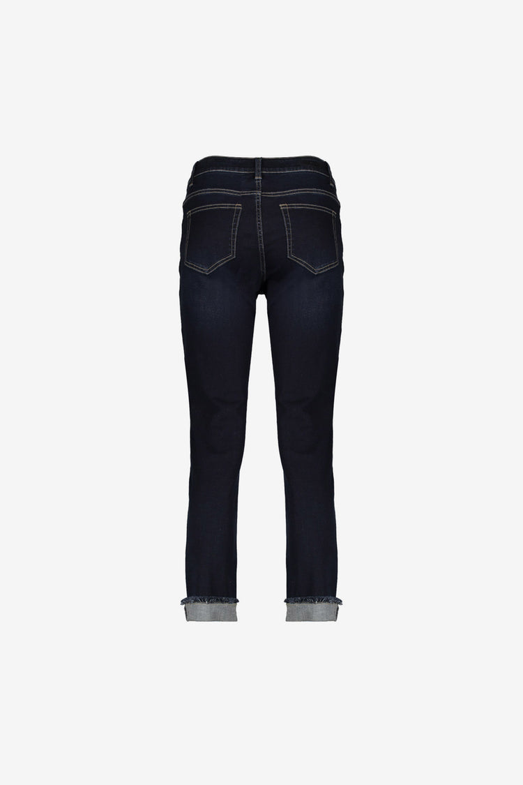Geisha dames omgeslagen 7/8 turn up jeans