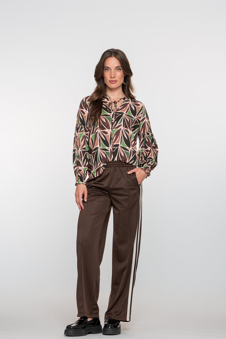 Geisha dames comfortabele broek met strepen