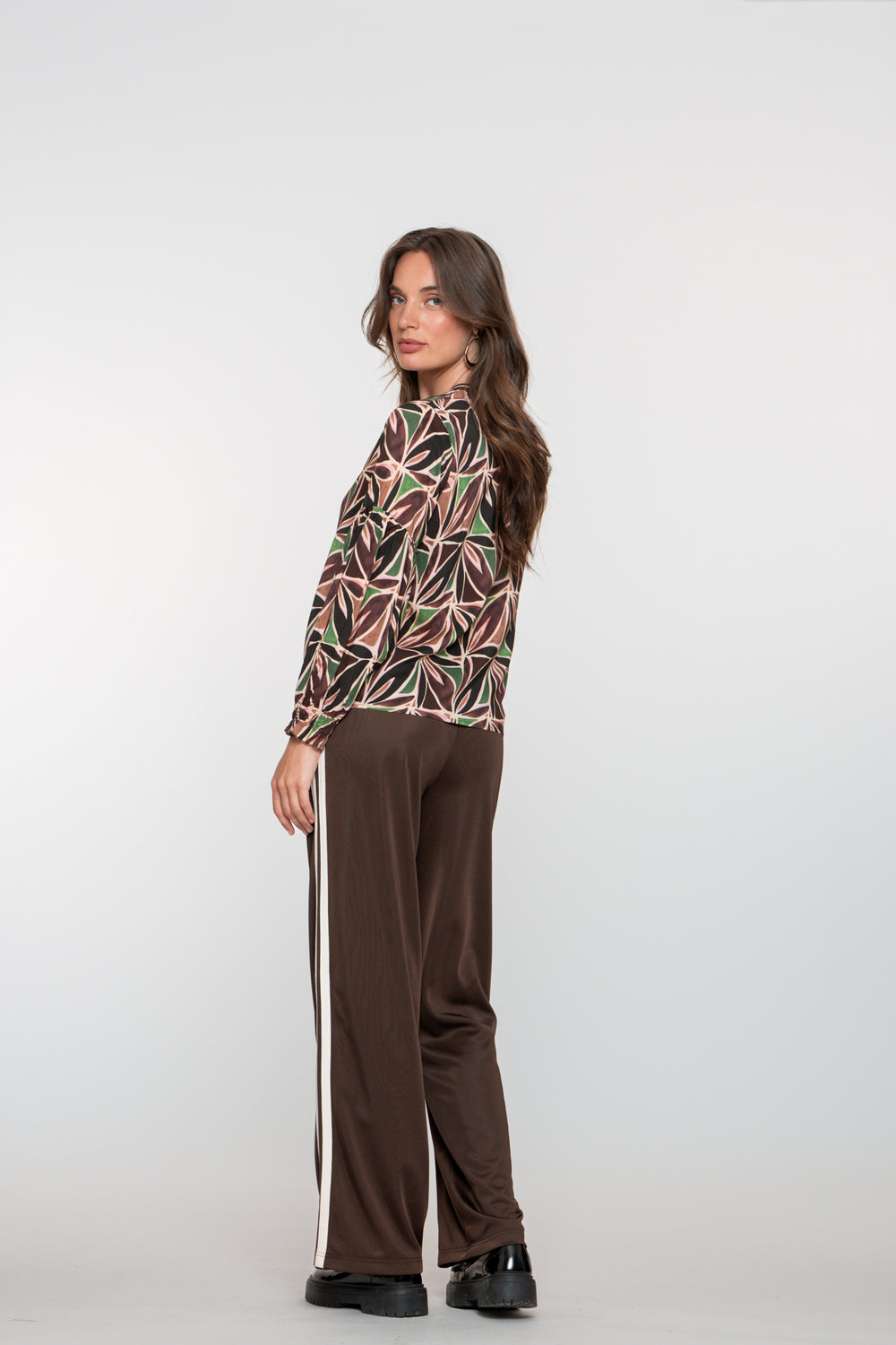 Geisha dames comfortabele broek met strepen