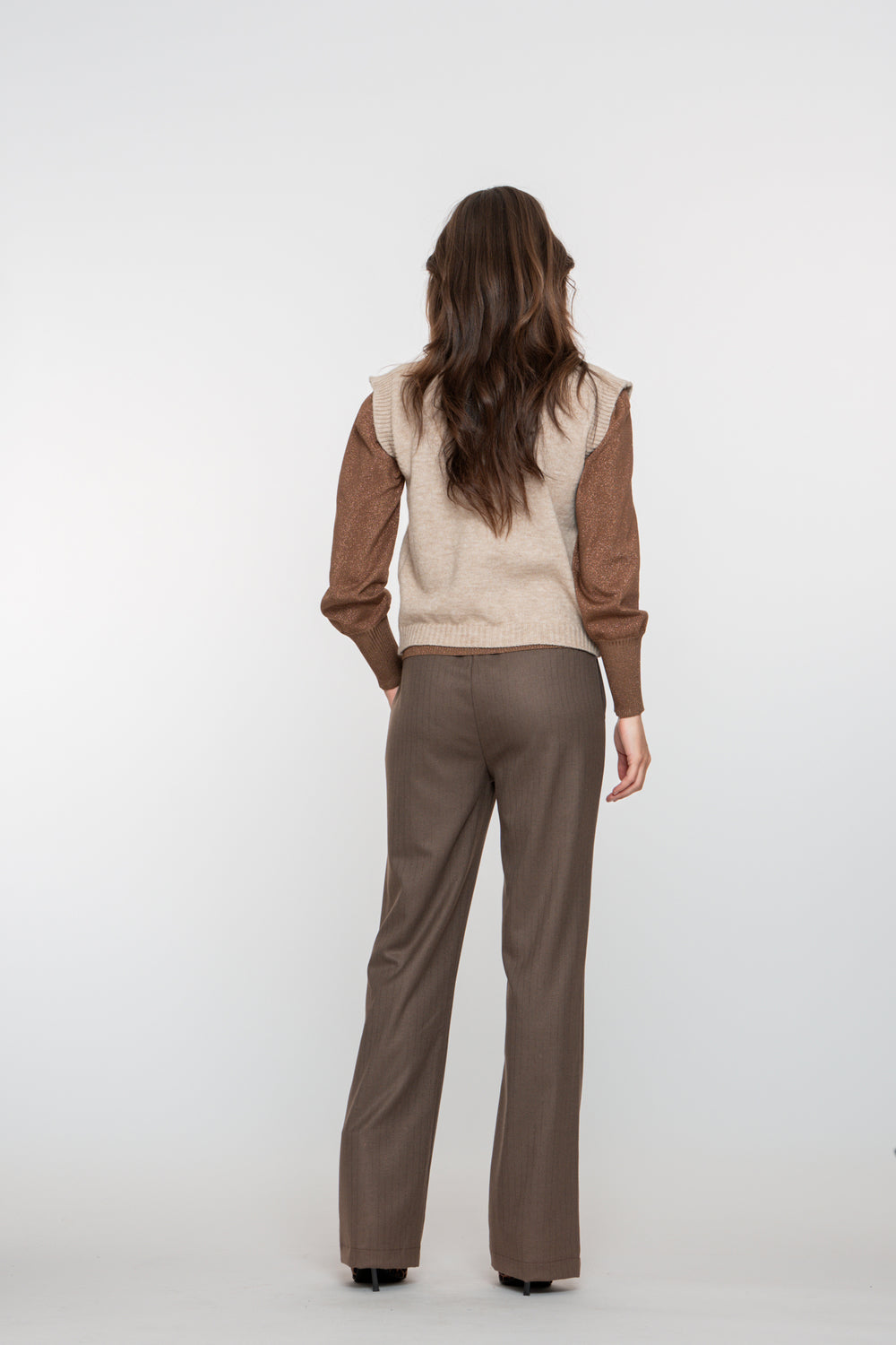 Geisha dames nette pantalon met elastische tailleband