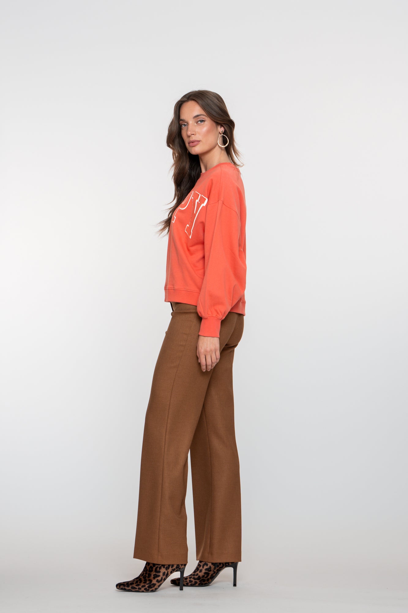 Geisha dames twill pantalon met paspelzakken