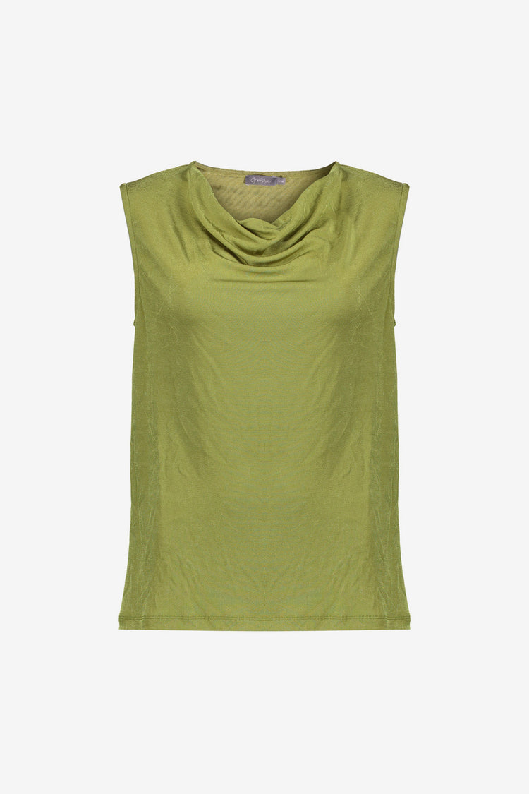 Geisha Fashion dames top met watervalhals