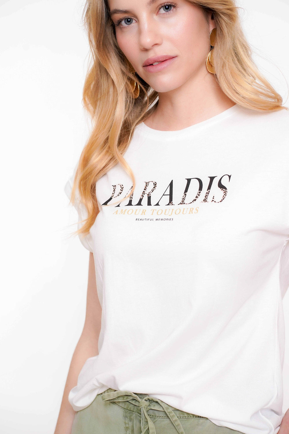 Geisha Fashion dames basic T-shirt 'Paradis'