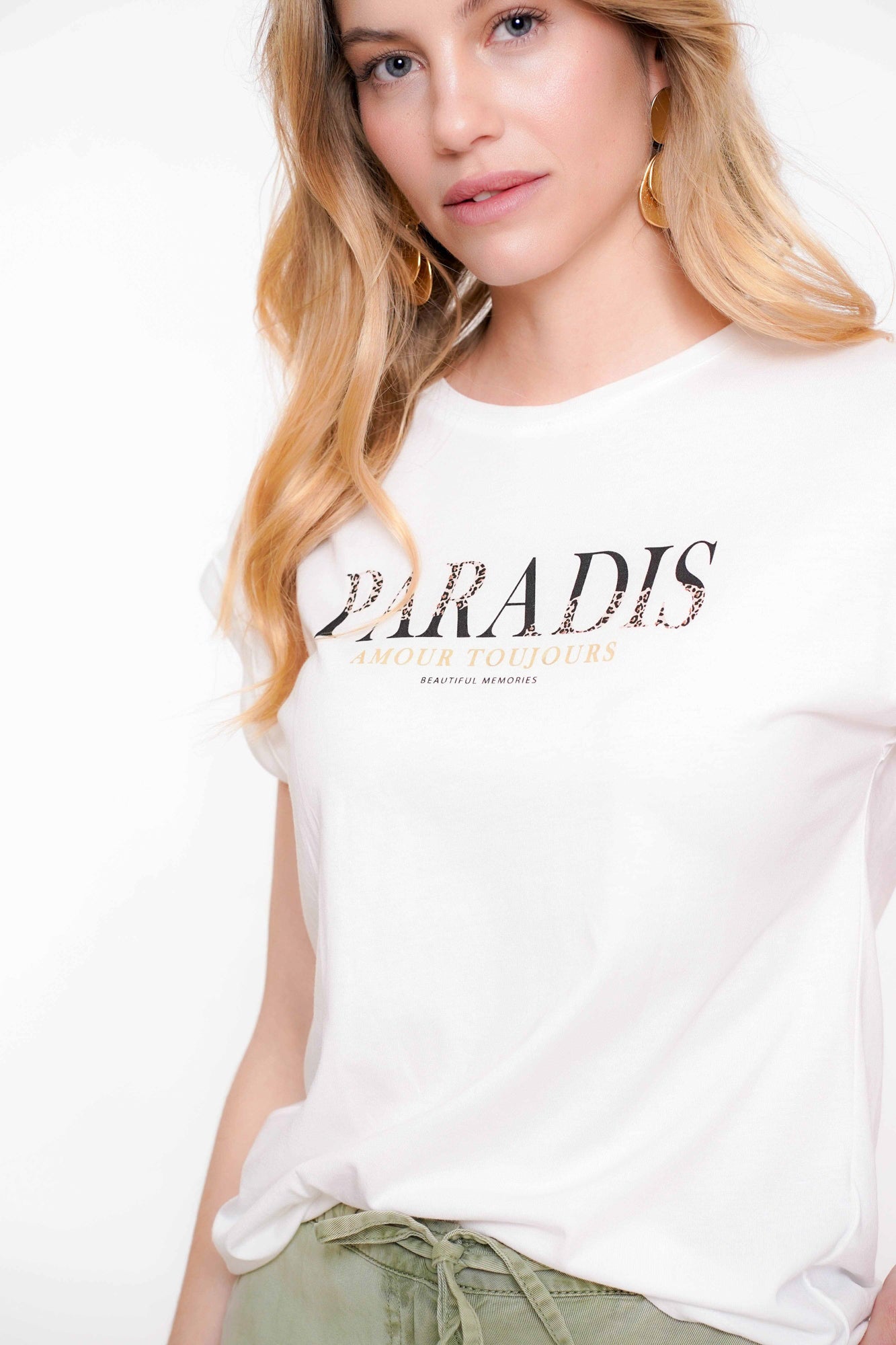 Geisha Fashion dames basic T-shirt 'Paradis'