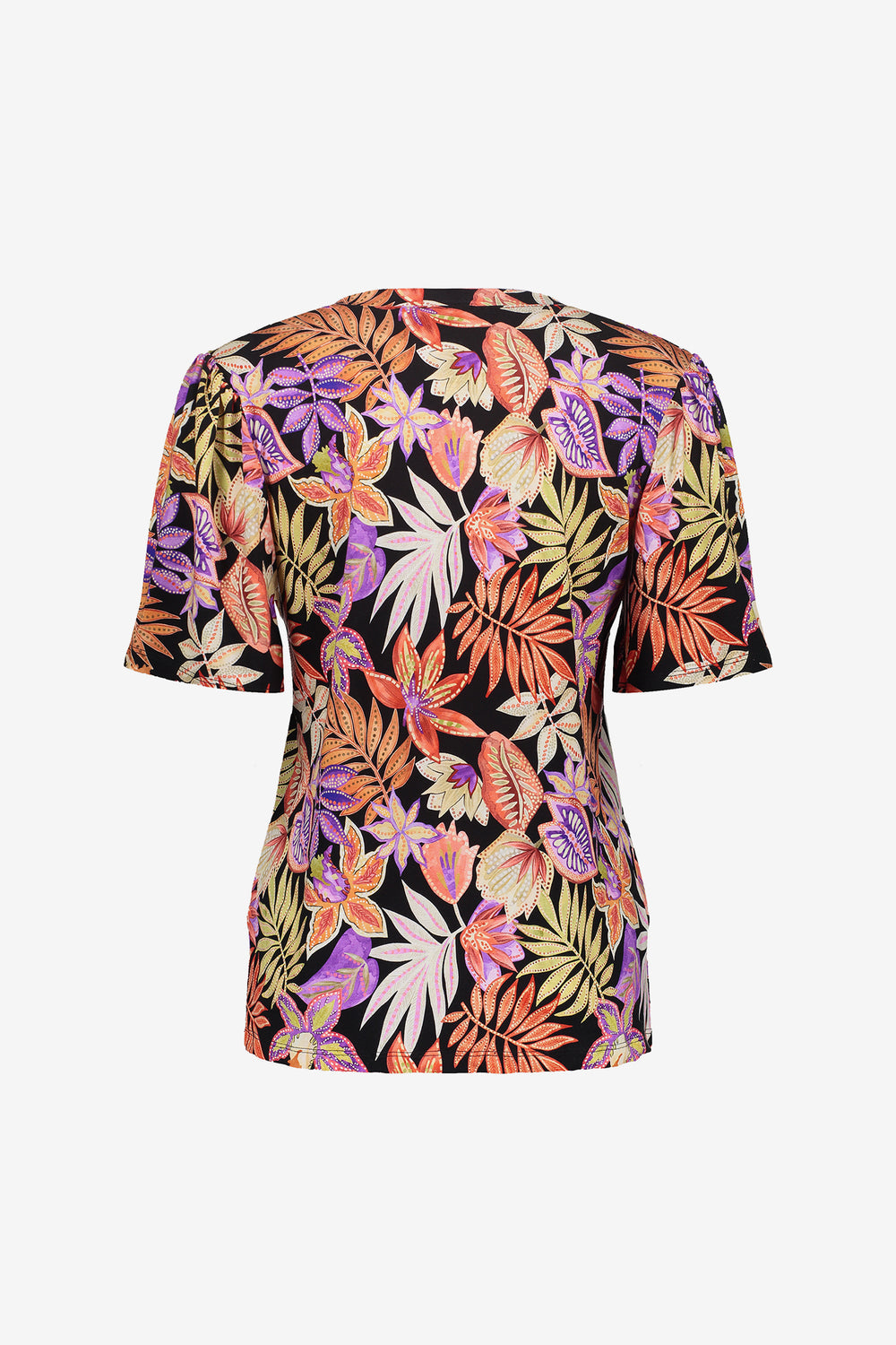 Geisha Fashion dames T-shirt met V-hals en print