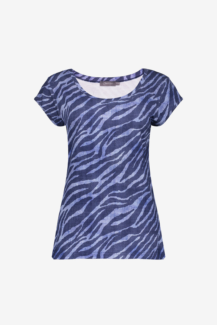 Geisha Fashion dames T-shirt met ronde hals en print