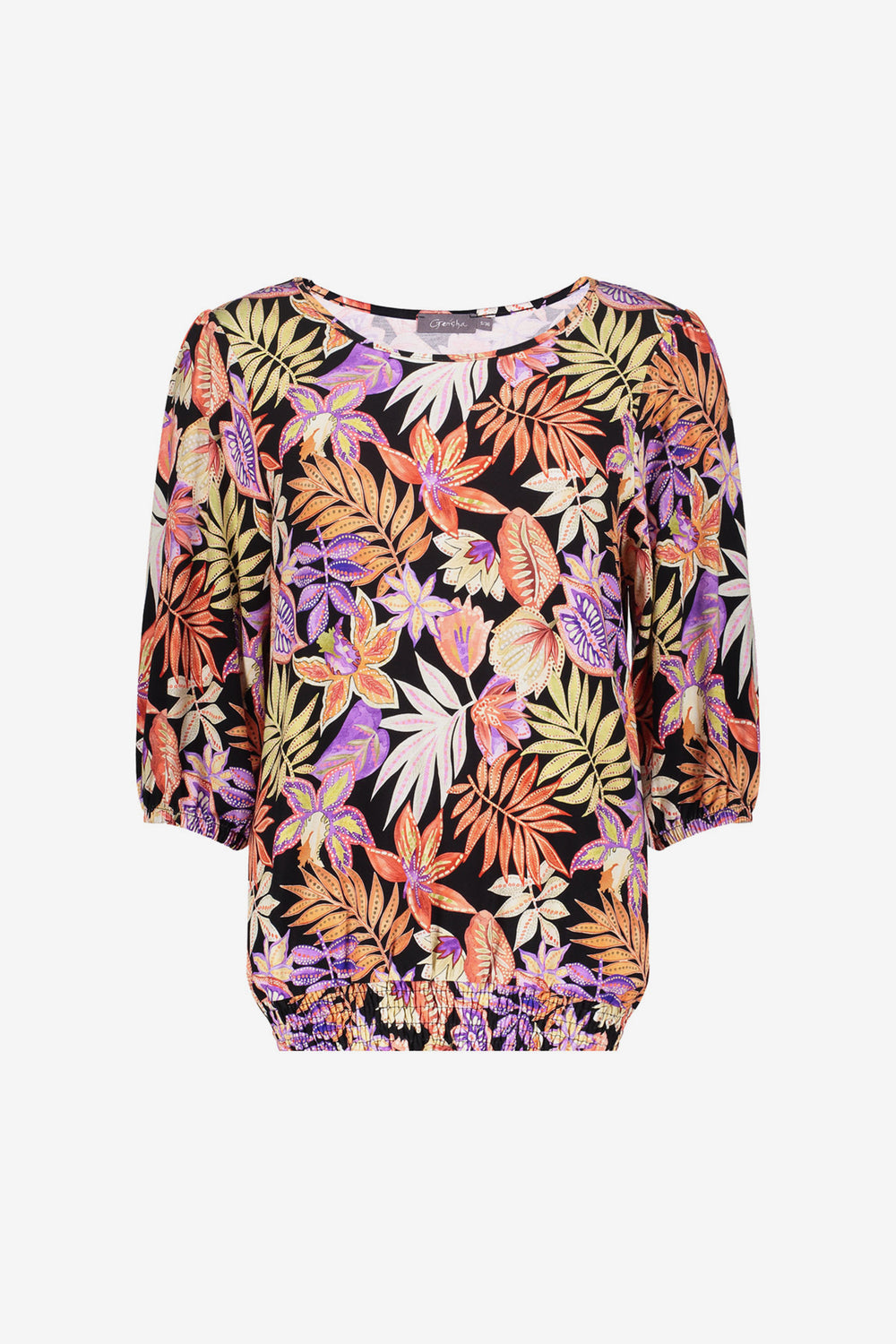 Geisha Fashion dames T-shirt 3/4 mouwen met print