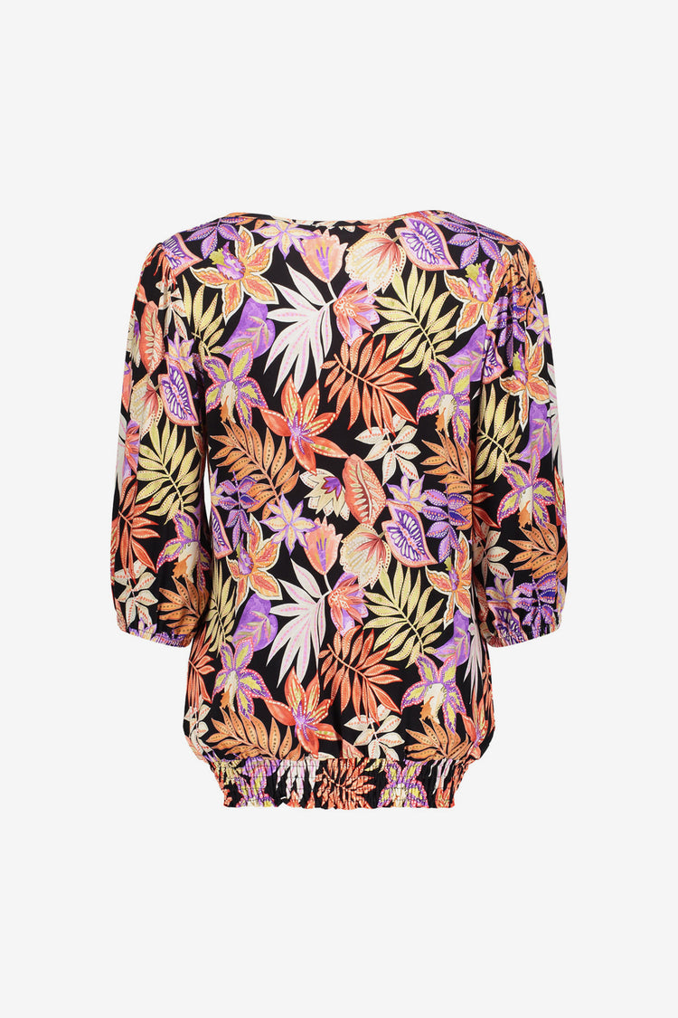 Geisha Fashion dames T-shirt 3/4 mouwen met print