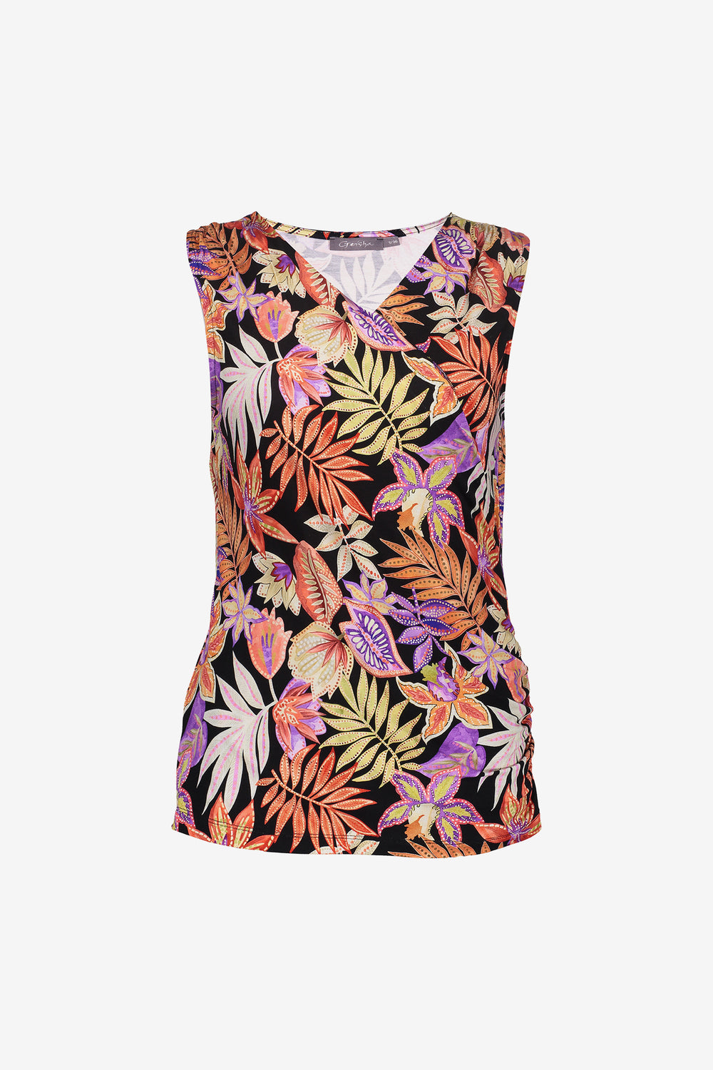 Geisha Fashion dames overslagtop met print