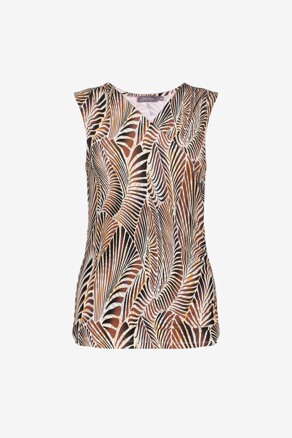 Dames overslagtop met print van Geisha Fashion