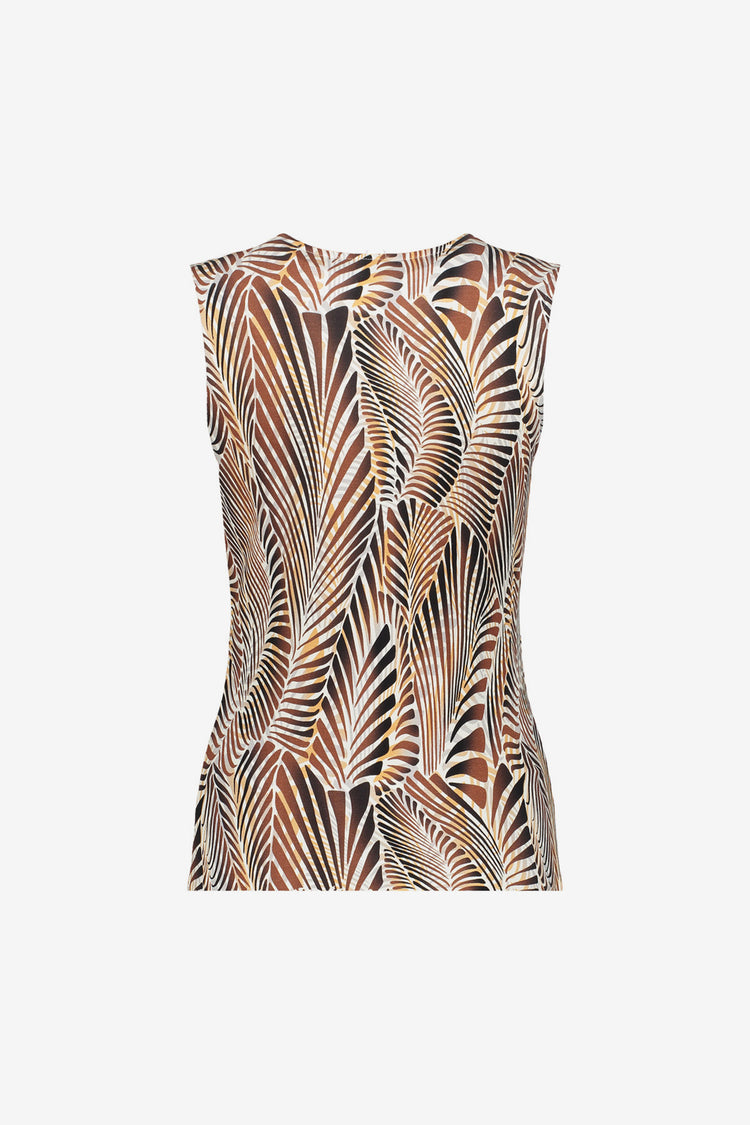 Dames overslagtop met print van Geisha Fashion