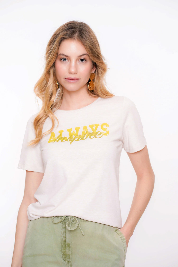 Geisha Fashion dames T-shirt 'Always Inspire'