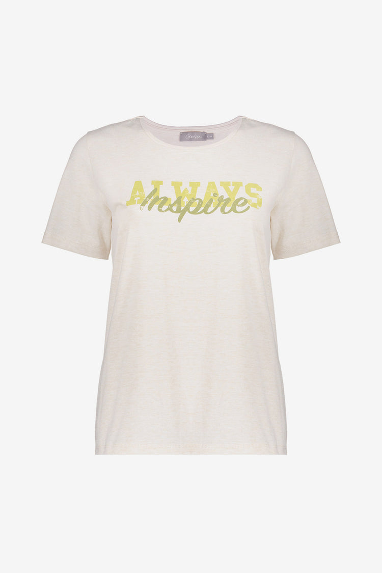Geisha Fashion dames T-shirt 'Always Inspire'