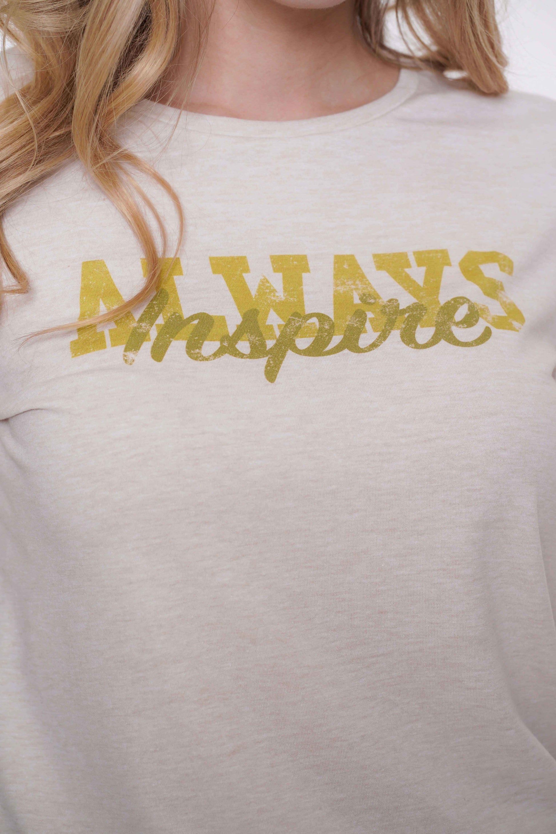Geisha Fashion dames T-shirt 'Always Inspire'