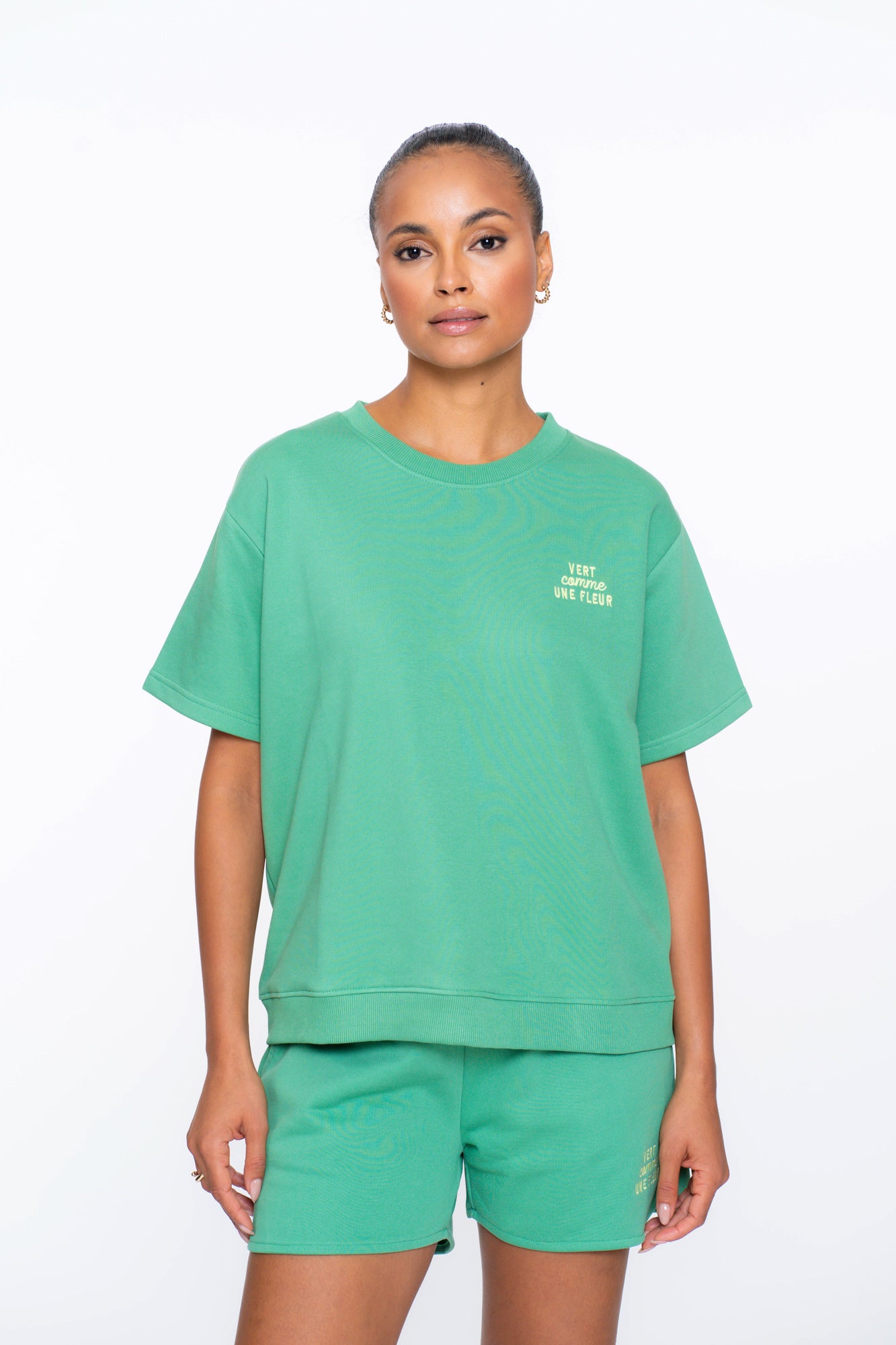 Geisha Fashion dames oversized trui met korte mouwen