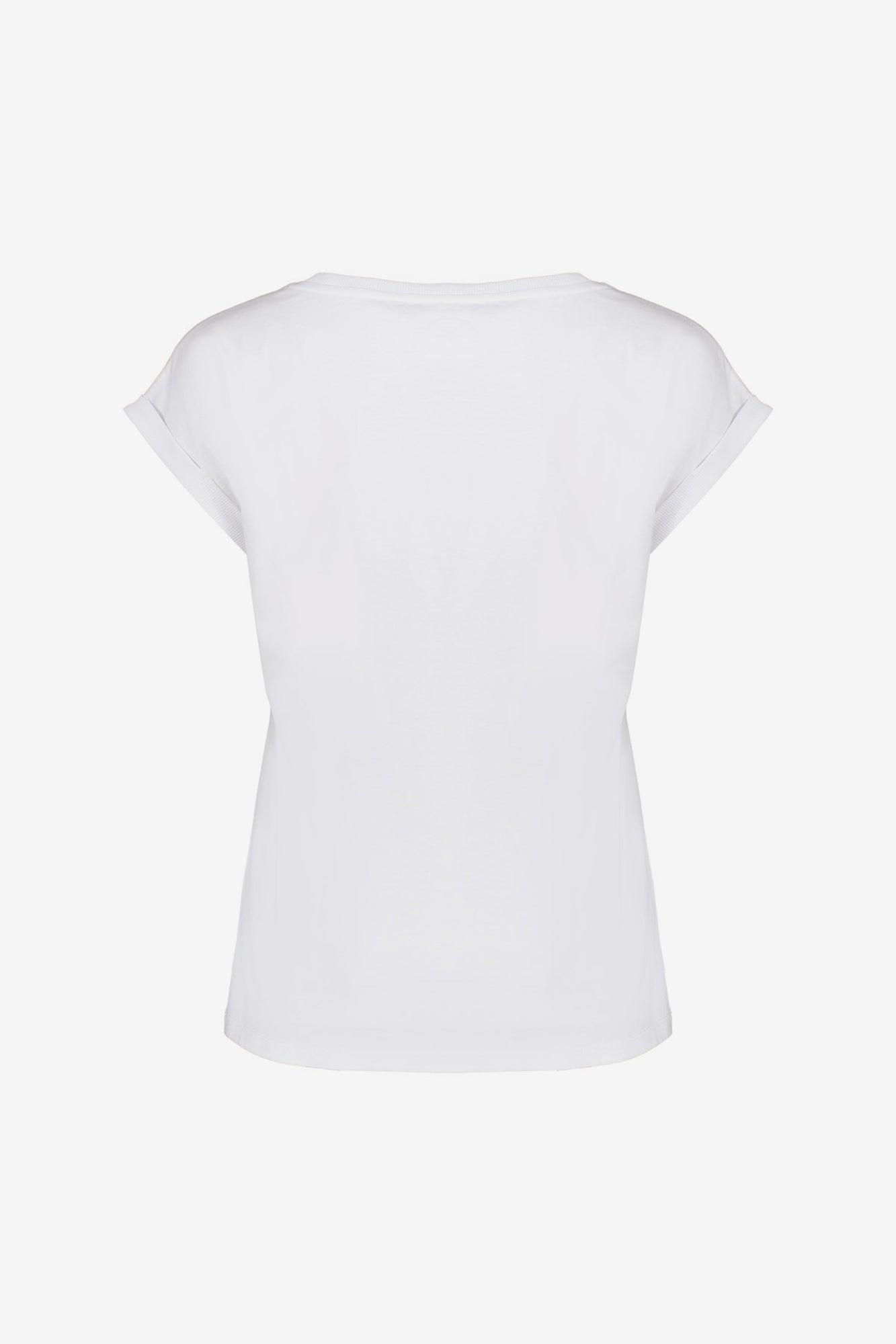 Geisha Fashion dames basic T-shirt met speels detail