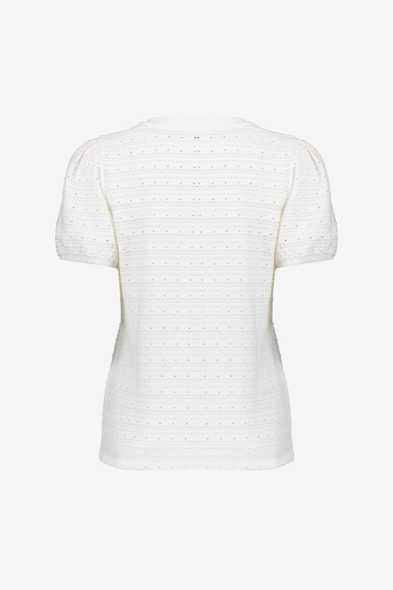 Geisha Fashion ajour top met korte pofmouwen dames