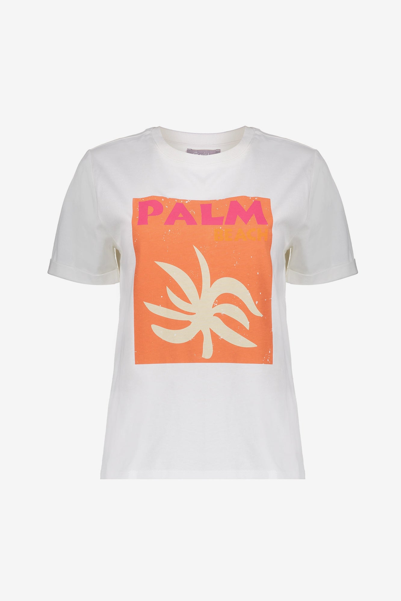 Geisha Fashion dames basic T-shirt met palmprint