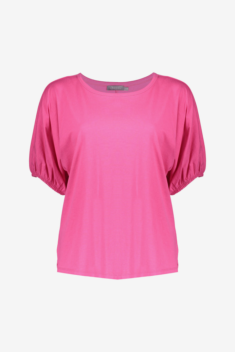 Geisha dames T-shirt met pofmouwen
