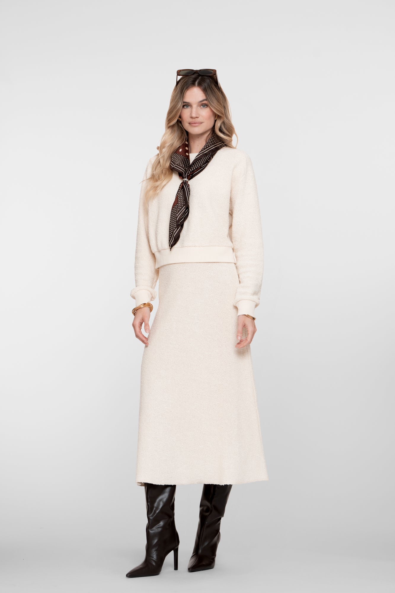 Geisha dames textured boucle trui